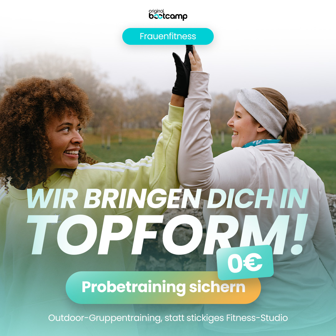 Original Bootcamp Facebook ad: 0€ - Gratis Probetraining sichern Mainz, Ginsheim