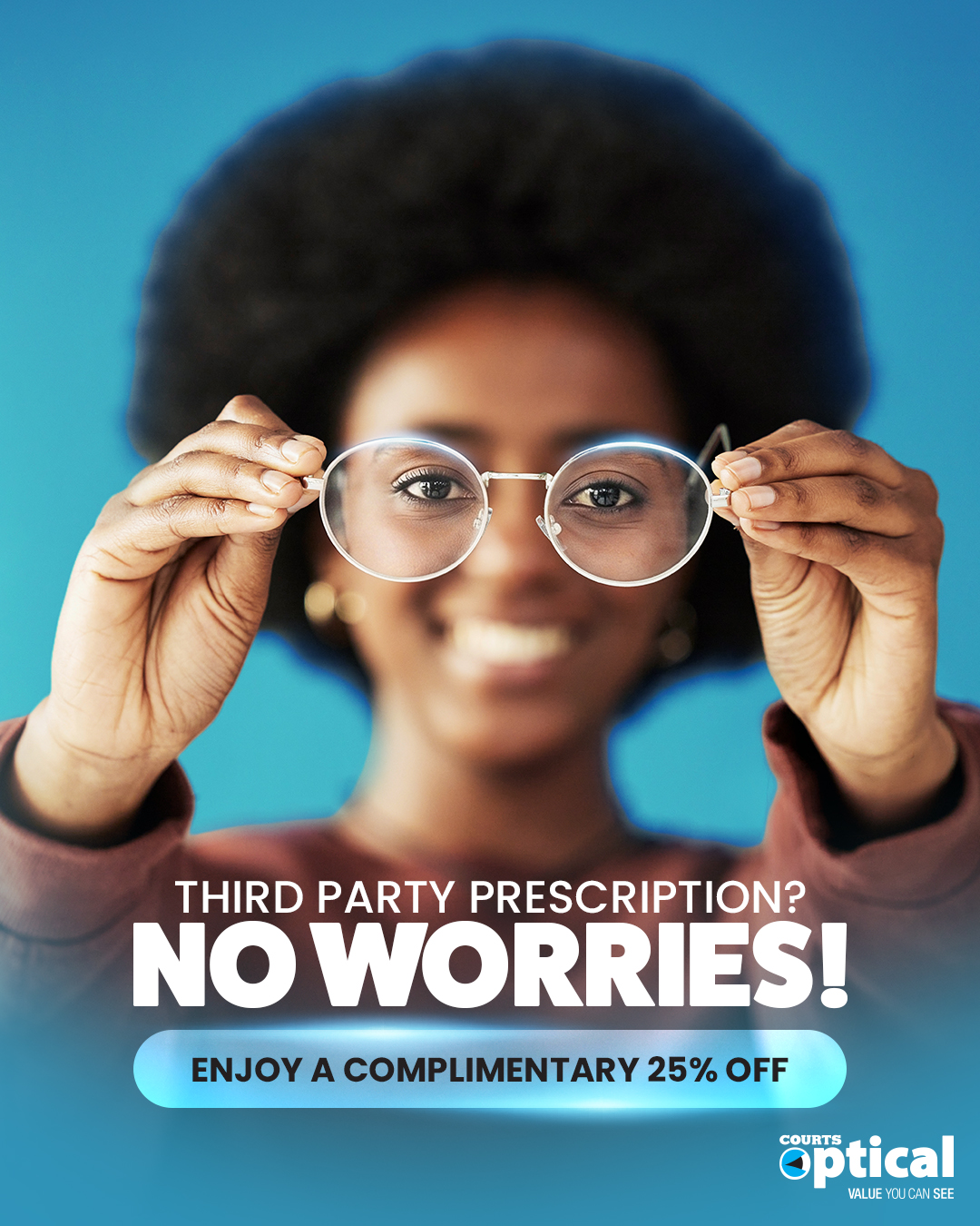 Courts Optical Trinidad & Tobago Facebook ad
