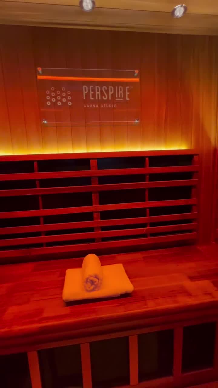 Perspire Sauna Studio Heritage Harbour Facebook ad: Reserve Your Private Sauna