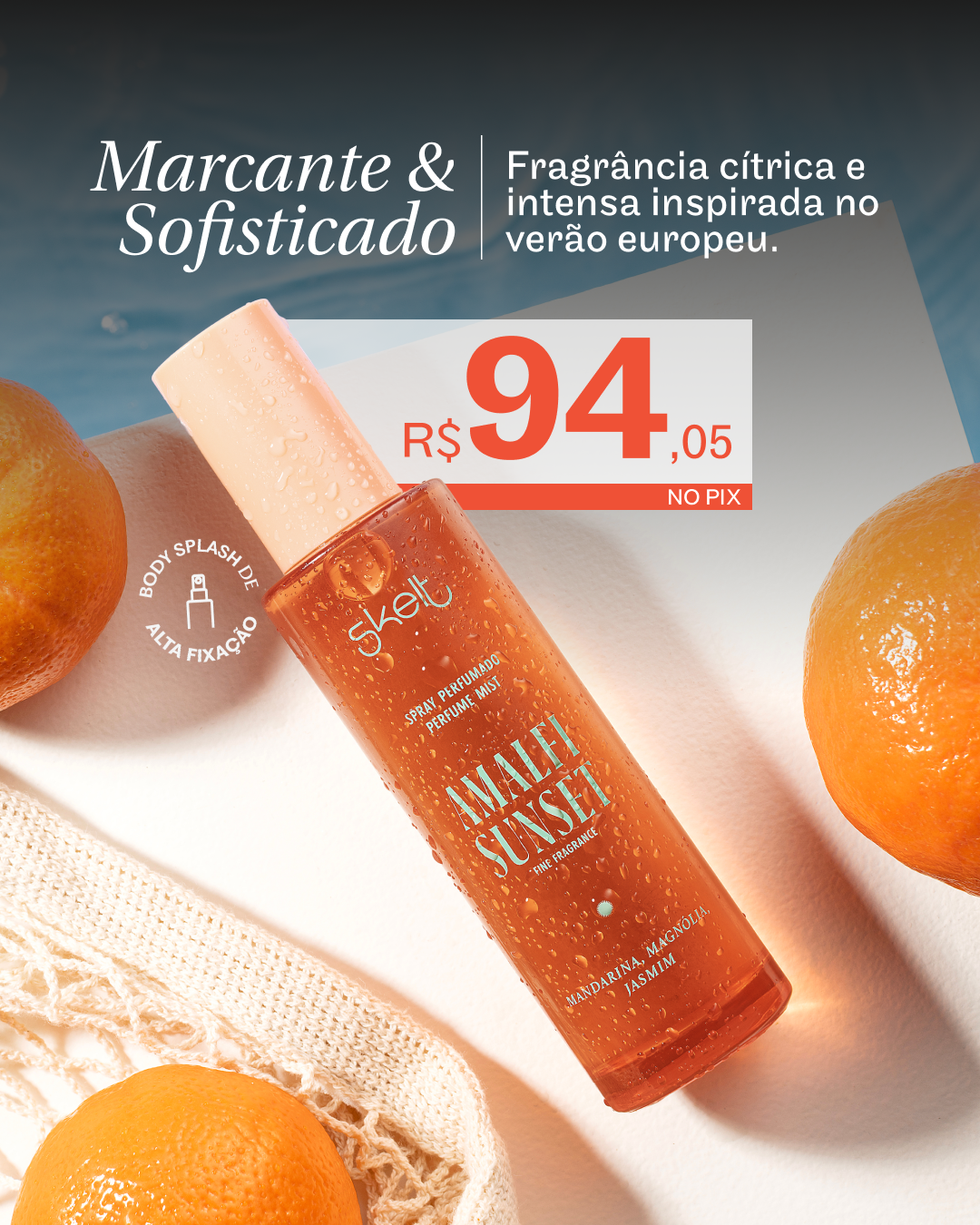 Skelt Cosmetics Facebook ad: Amalfi Sunset