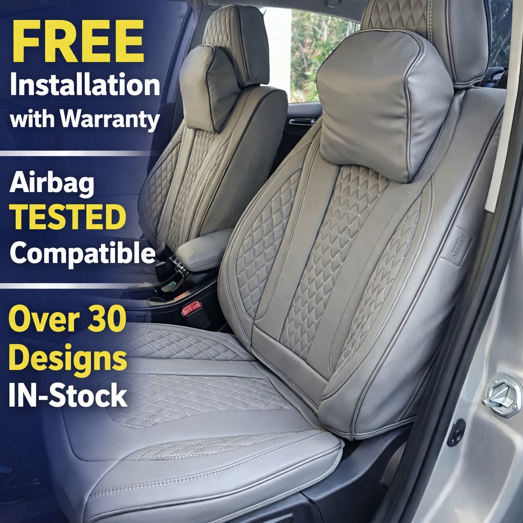 Carjoy Storeone Facebook ad: FREE Installation - CARJOY Branded High end Faux leather…