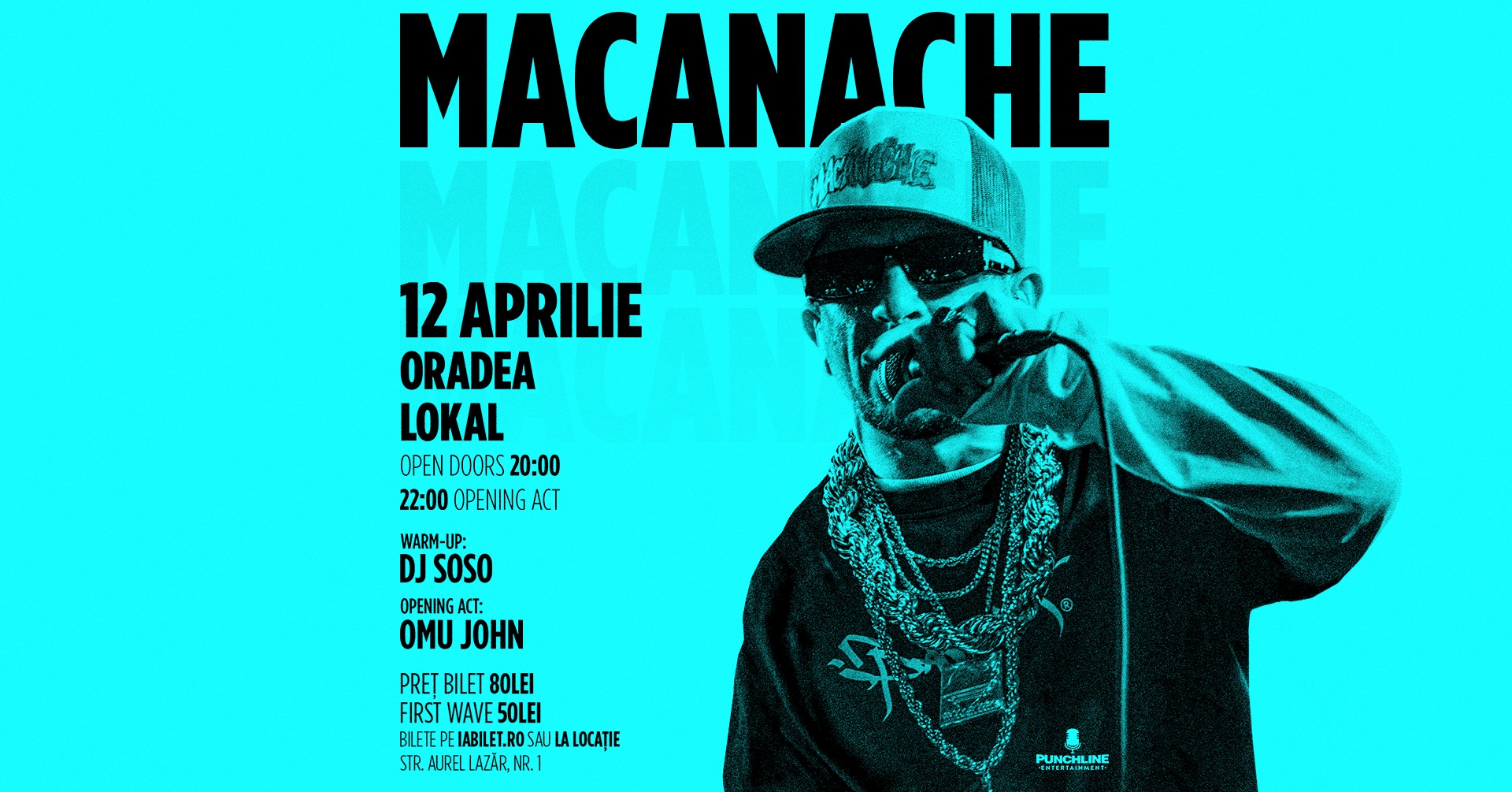 Punchline Entertainment Facebook ad: Oradea | Concert Macanache
