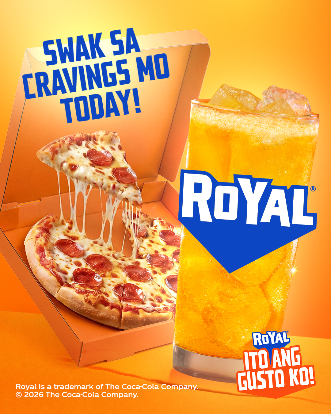 Royal Facebook ad: Swak sa pizza, ROYAL!