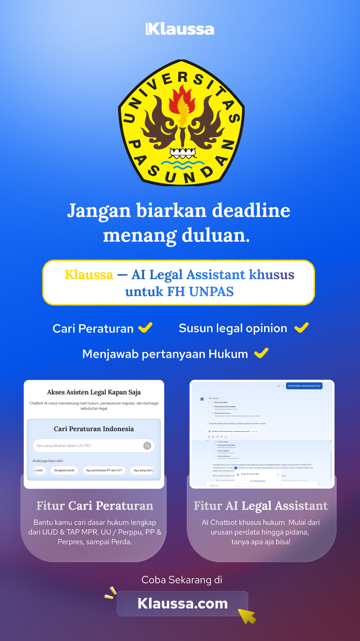 Klaussa Indonesia Facebook ad from Mar 26, 2026