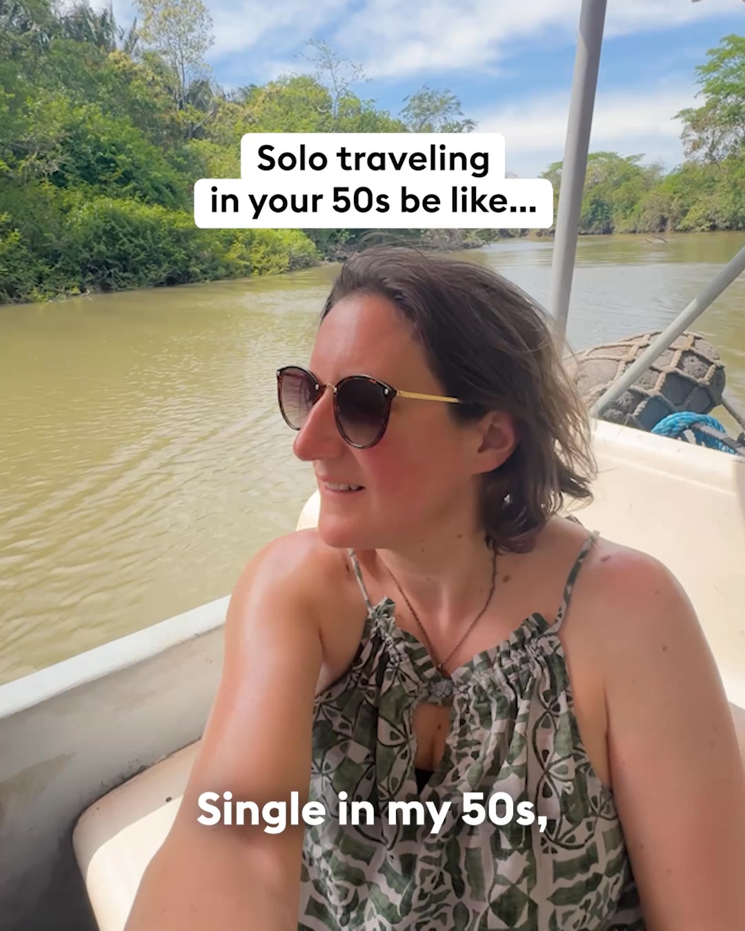 Flash Pack Facebook ad: Solo travel in my 50s