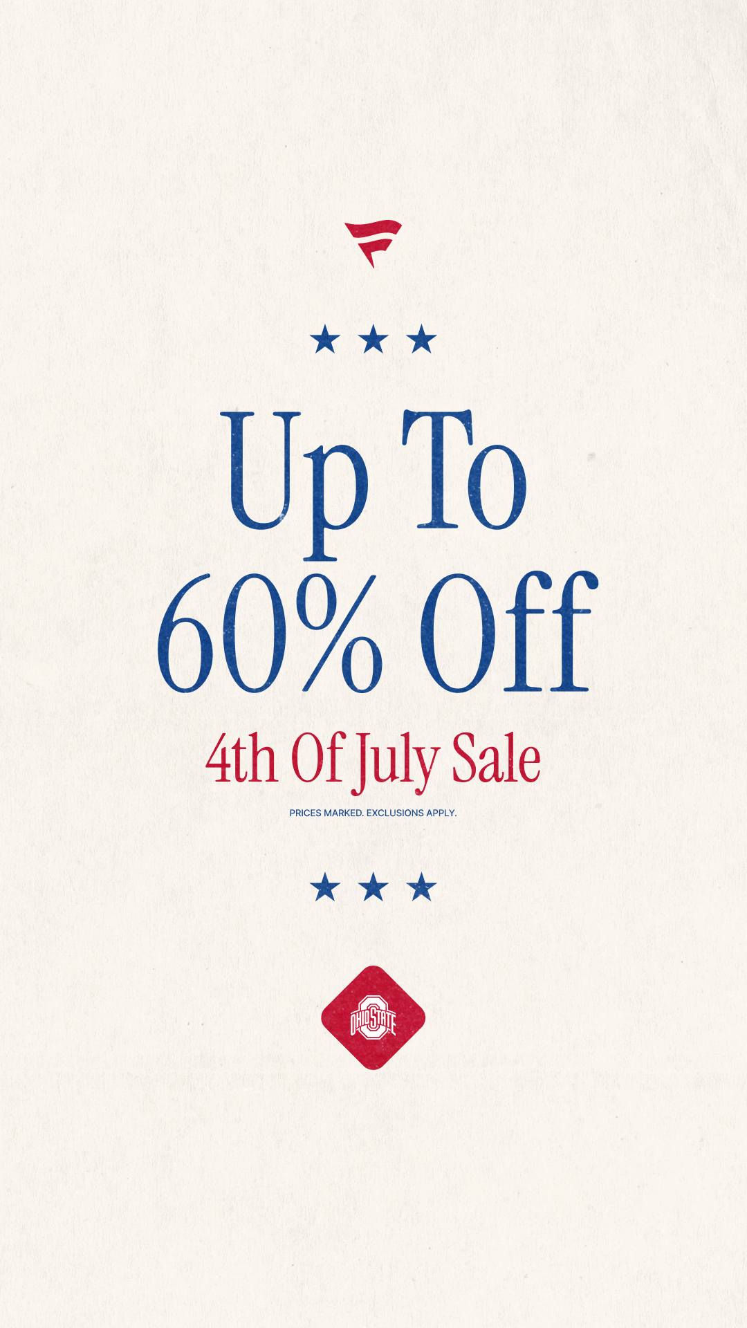 Ohio State Buckeyes on Fanatics Facebook ad from Jun 29, 2026
