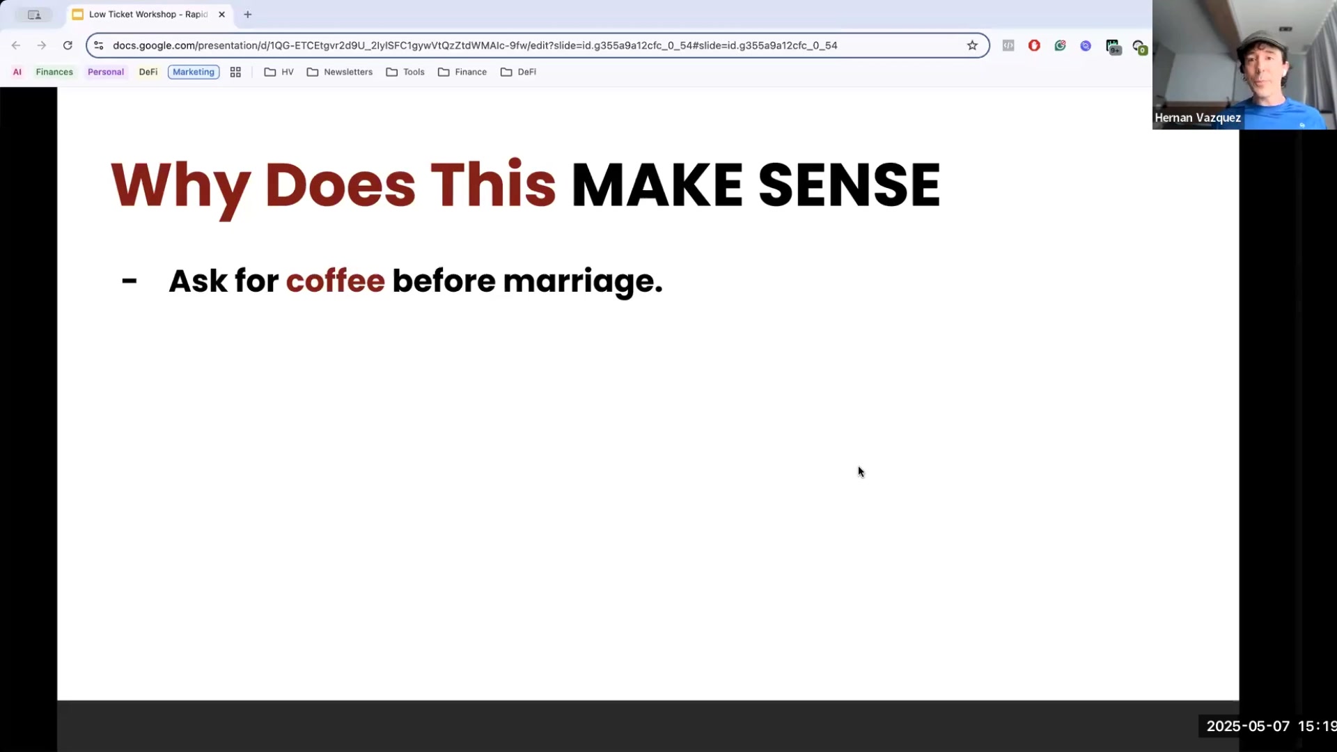 Hernan Vazquez Facebook ad: Why low ticket offers make sense in this…