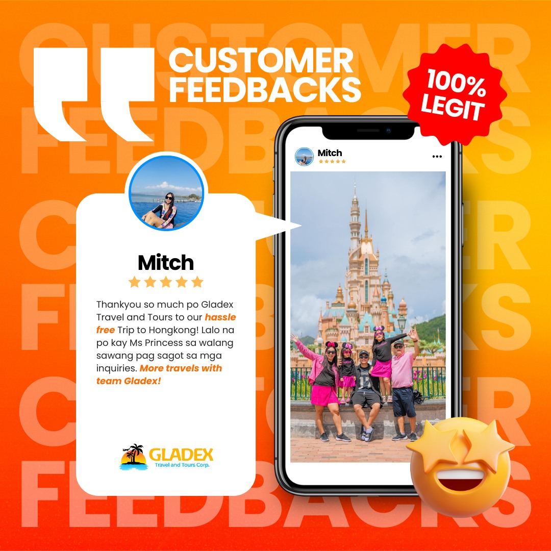Gladex Travel & Tours Facebook ad: What Our Customers Are Saying!
