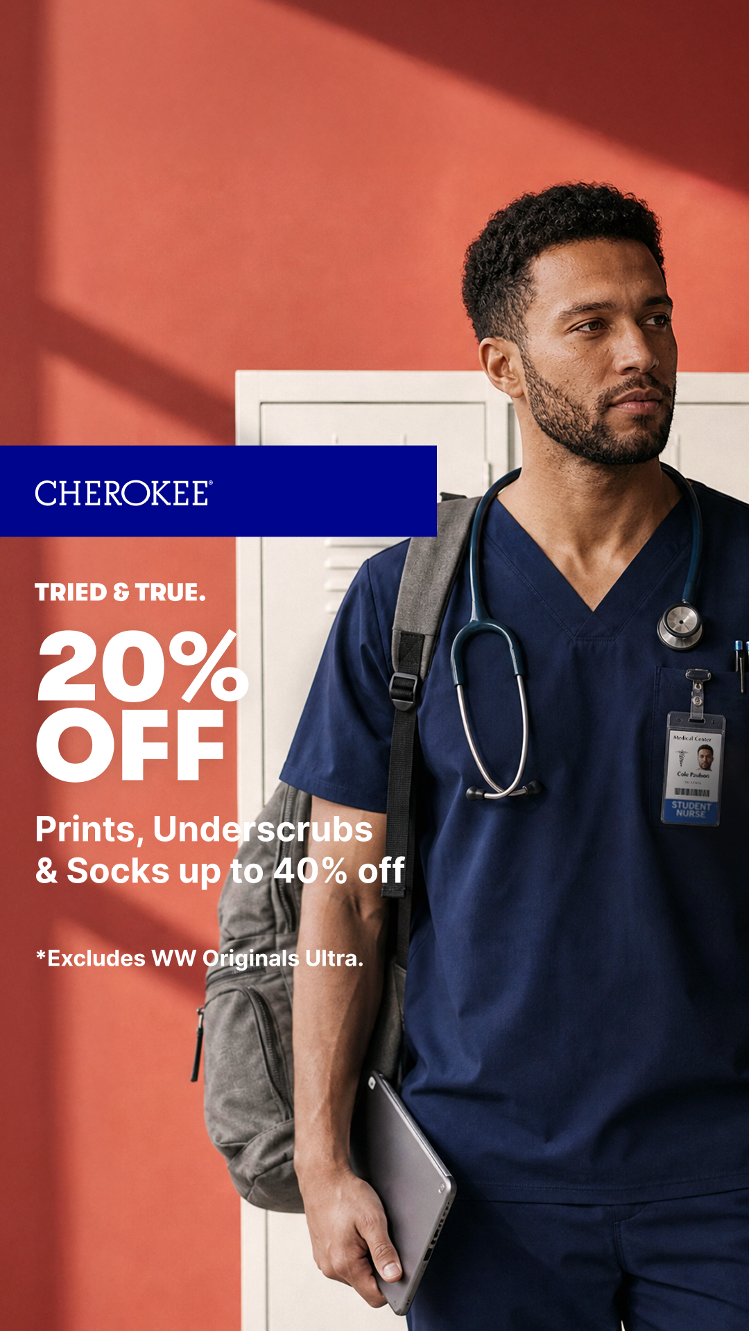 Cherokee Uniforms Facebook ad