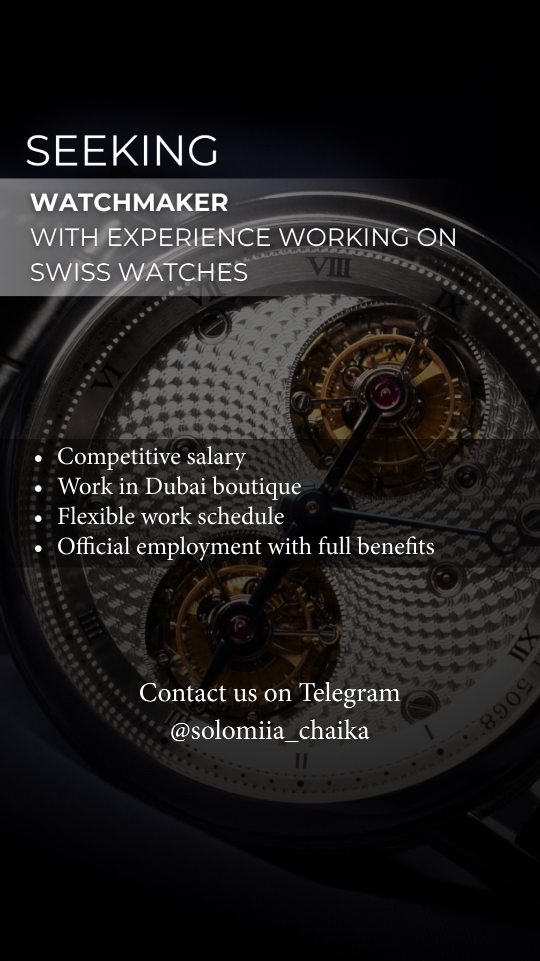 Dream Watch Dubai Facebook ad from Jan 12, 2026