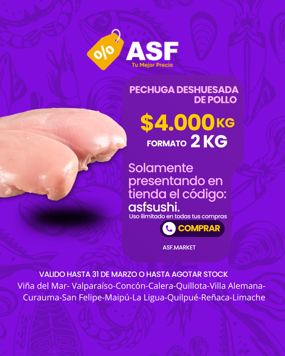 Comercializadora ASF Facebook ad from Mar 20, 2026