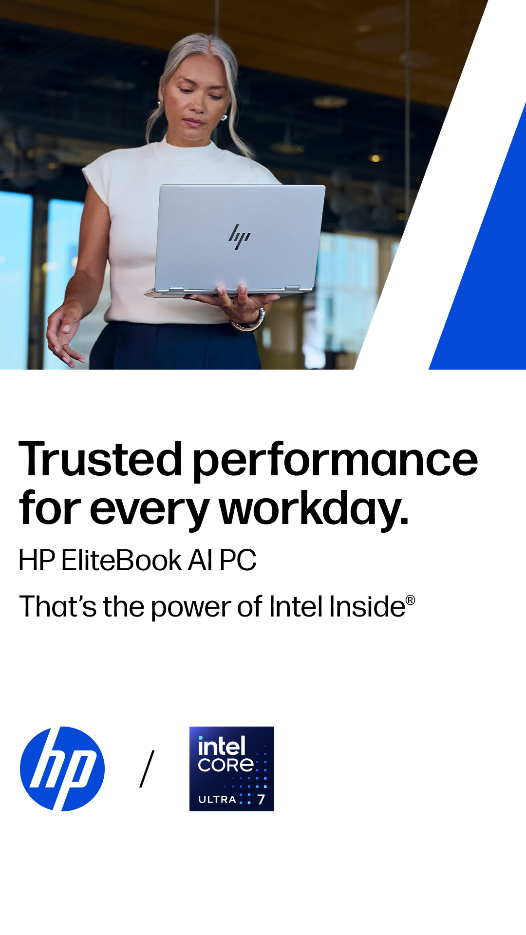 HP Facebook ad: Performance That Powers Progress