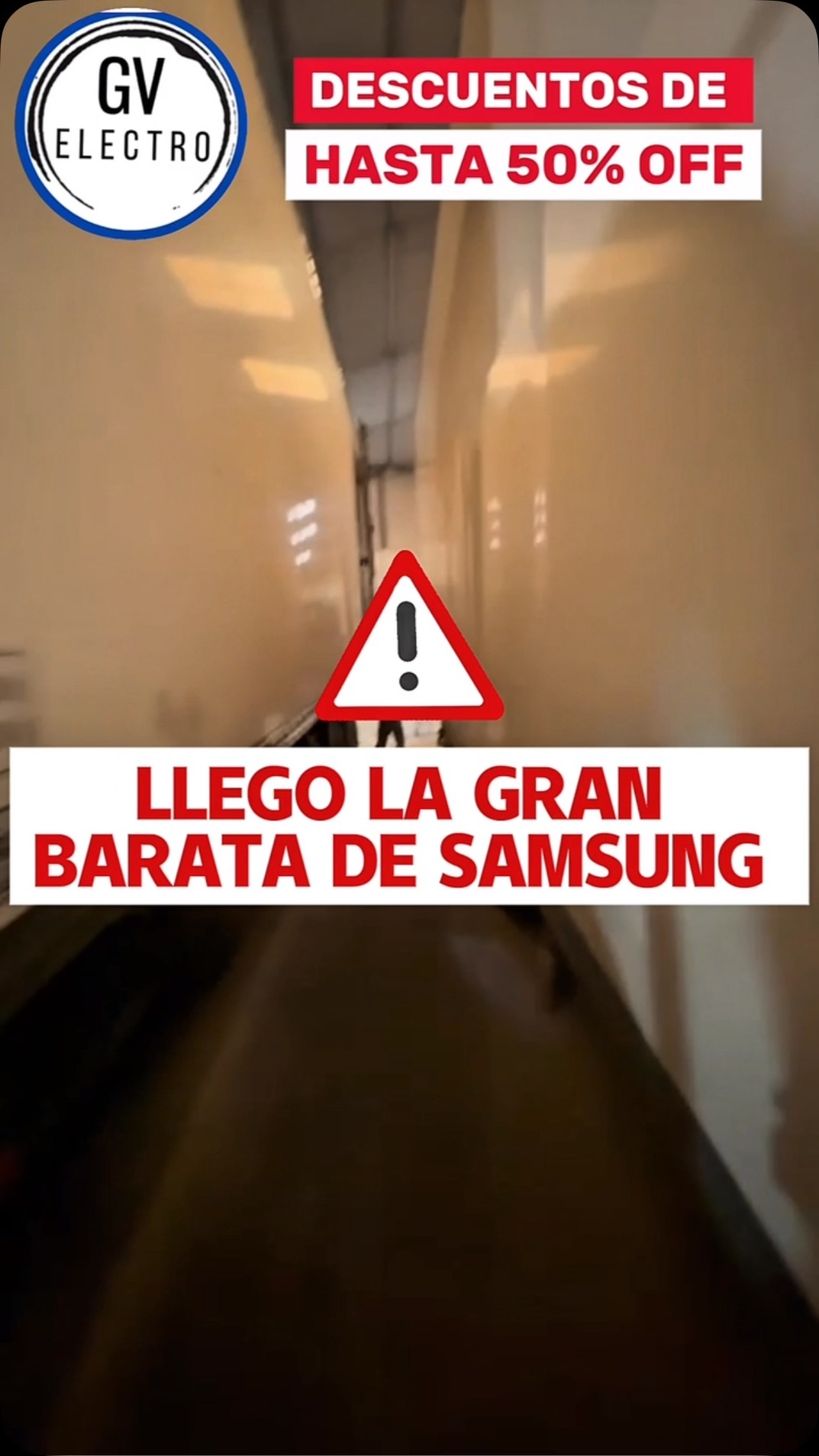 GV Outlet Facebook ad: Llego la gran barata de Abril a Electro…