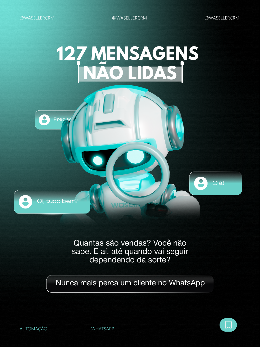 Waseller Facebook ad: Clique em saiba mais