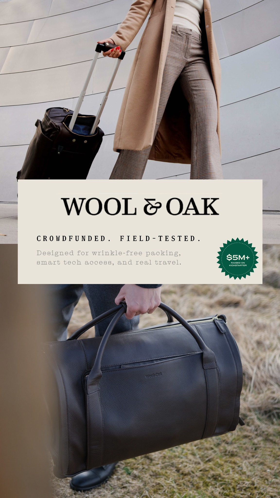 Wool & Oak Facebook ad