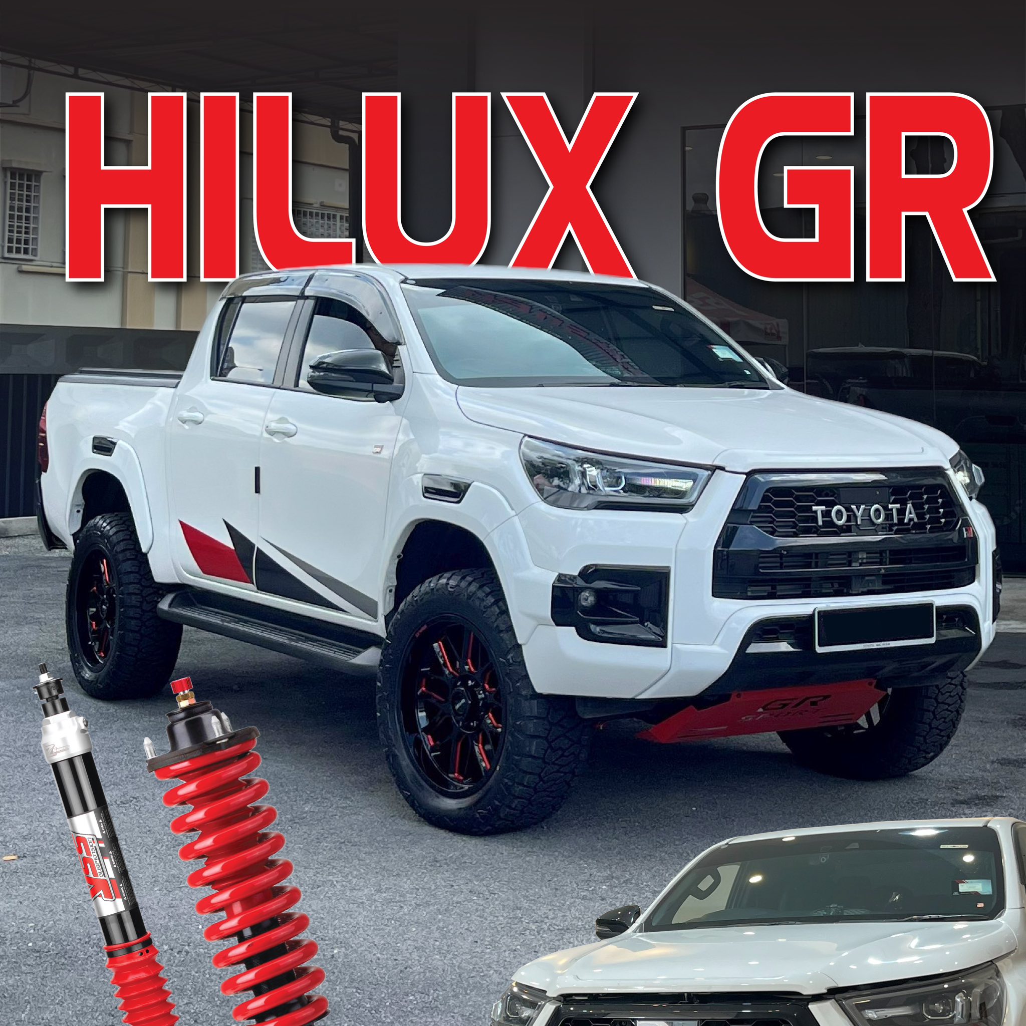 YSS Auto Malaysia Facebook ad: What makes your Hilux GRS so outstanding?