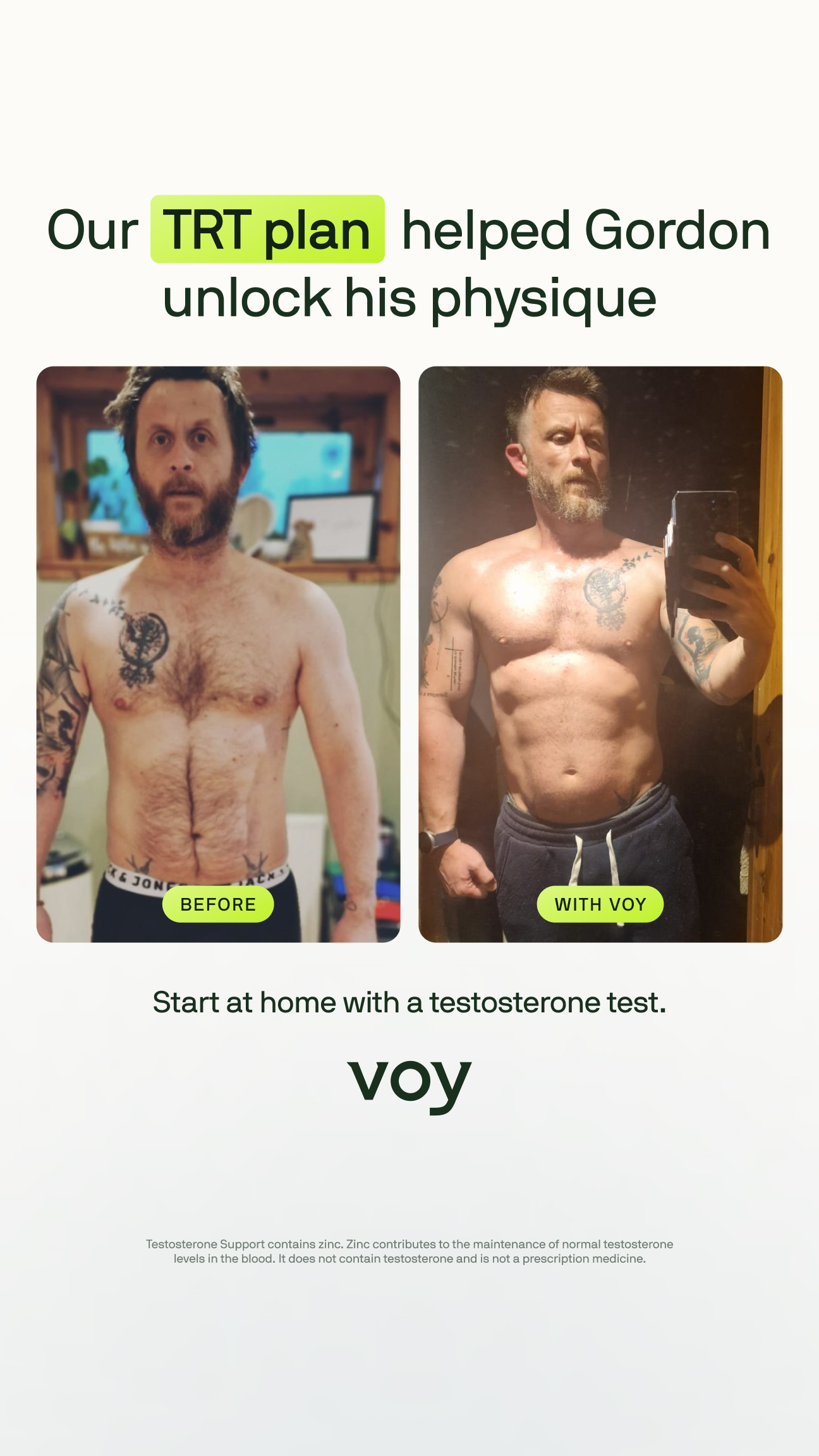 Voy Facebook ad