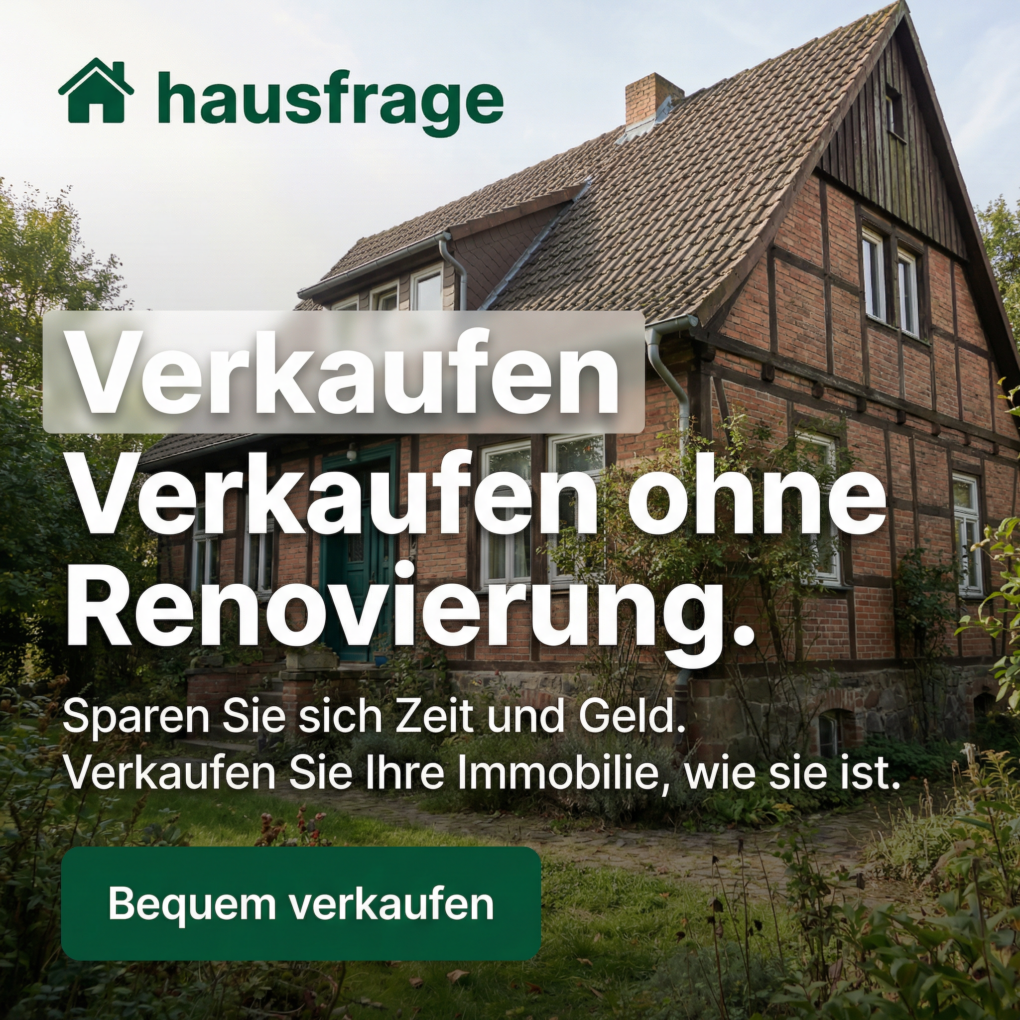Hausfrage Facebook ad