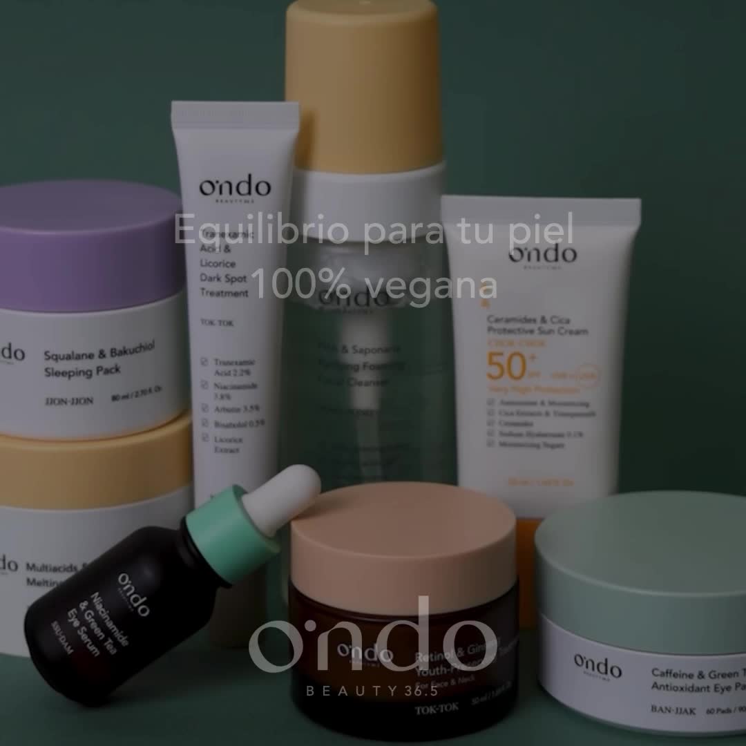 MiiN Korean Cosmetics Facebook ad: Naturaleza y ciencia trabajan en equilibrio.