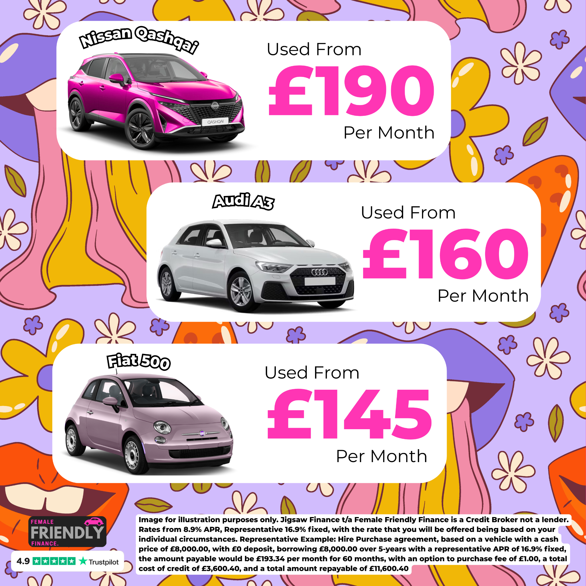 Female Friendly Finance Facebook ad