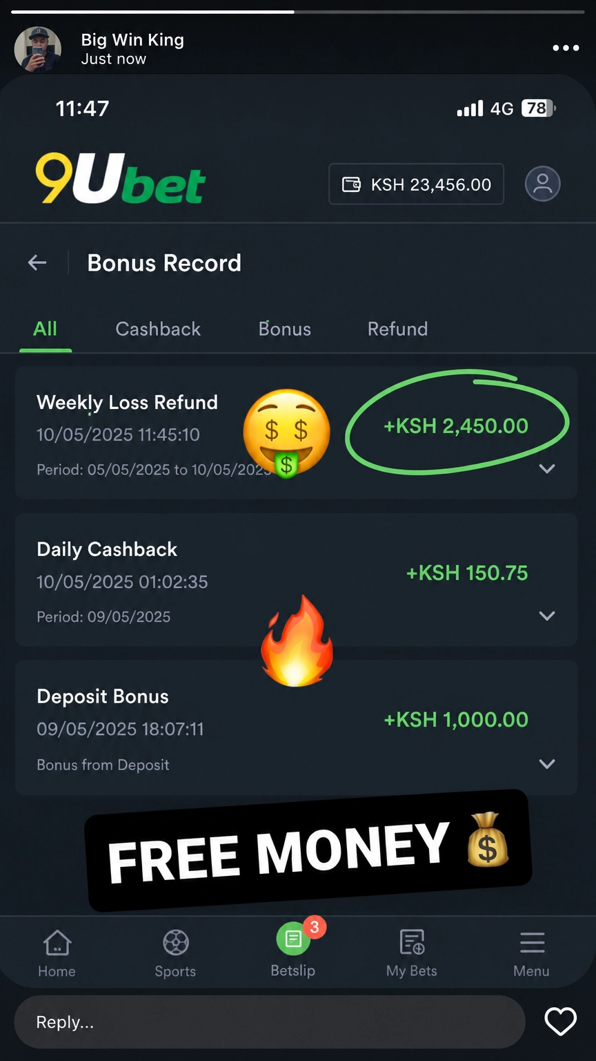 9ubet Winners Hub Facebook ad: Some shortcuts are only shared in private.