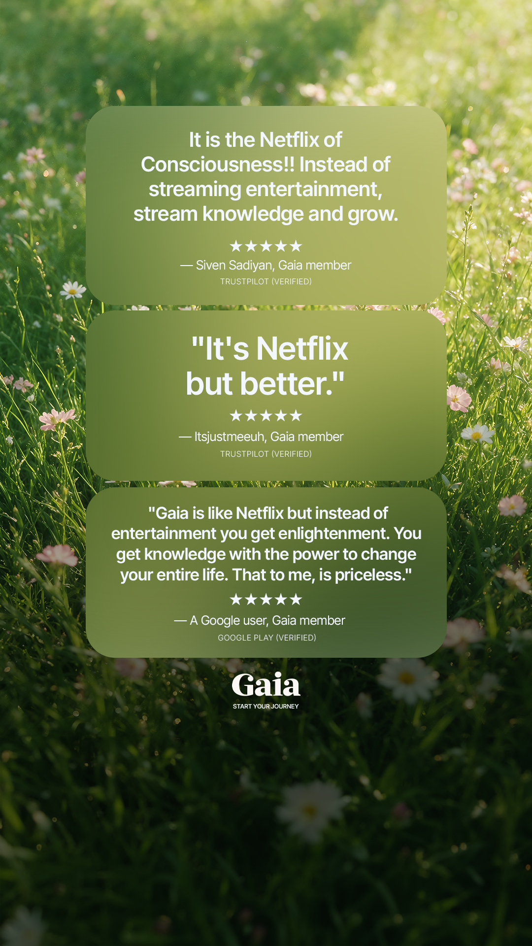 Gaia Facebook ad