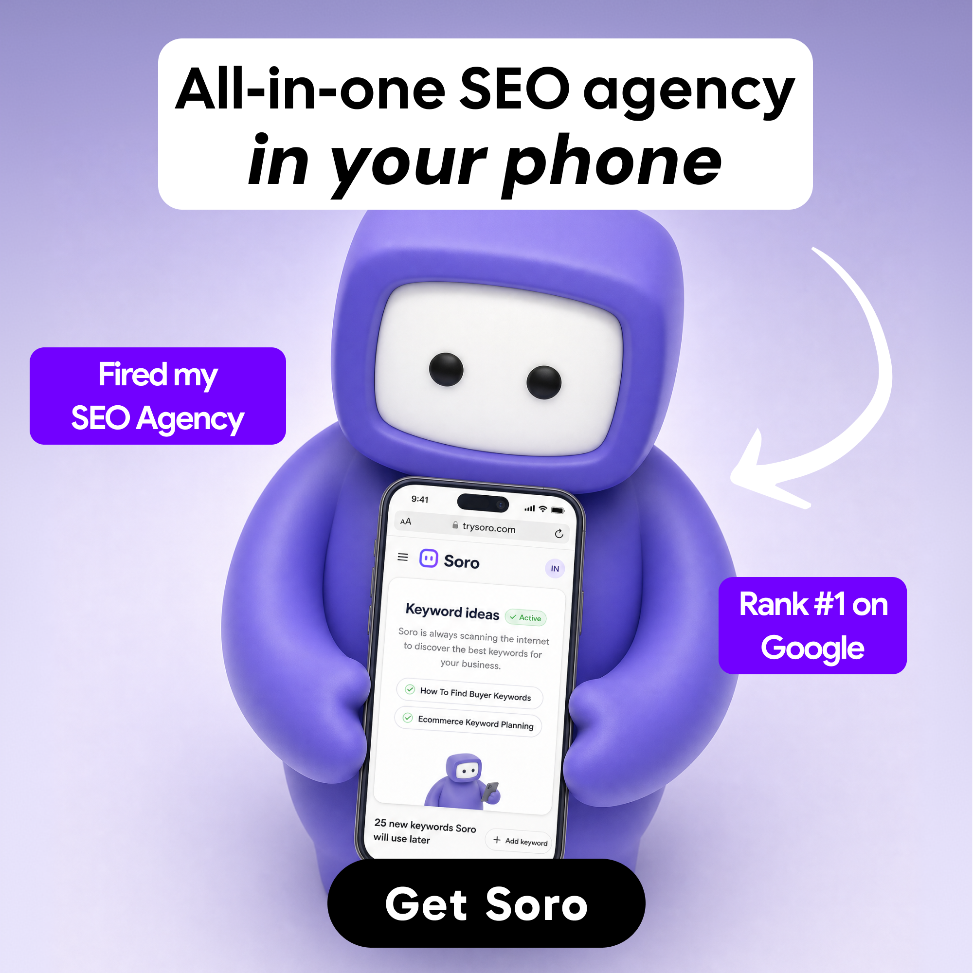 Soro SEO Facebook ad