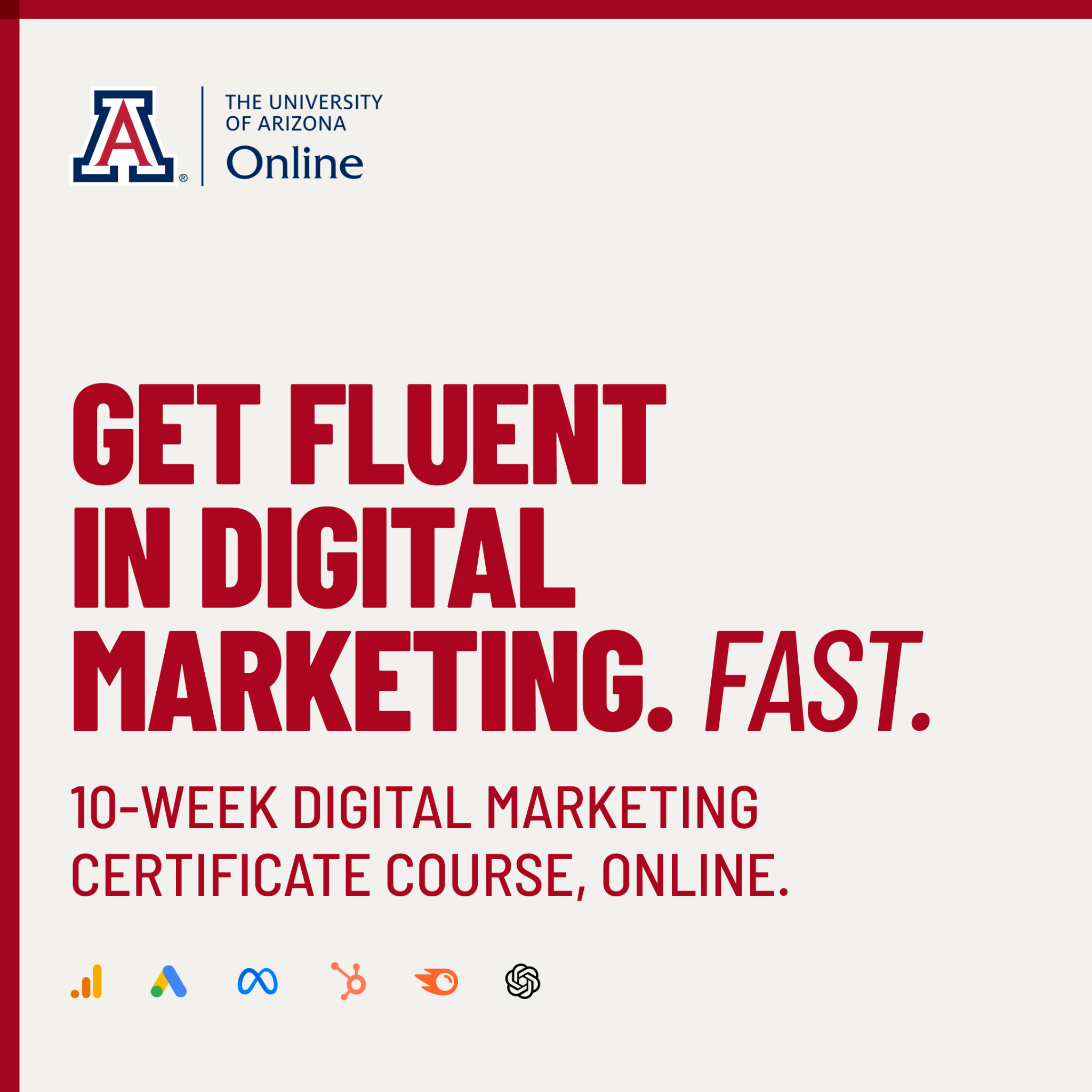 Arizona Online Professional Studies Facebook ad