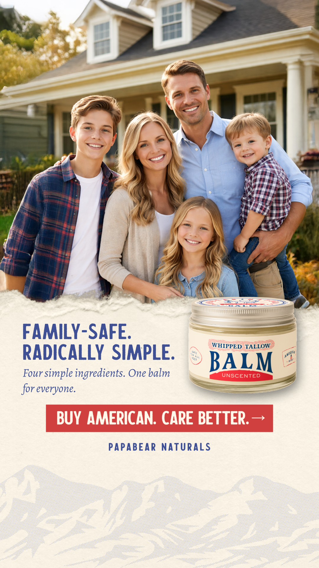 Papabear Naturals Facebook ad