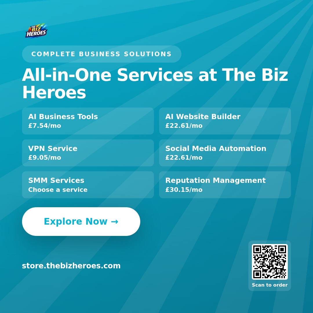 Thebizheroes Facebook ad: All-In-One Services