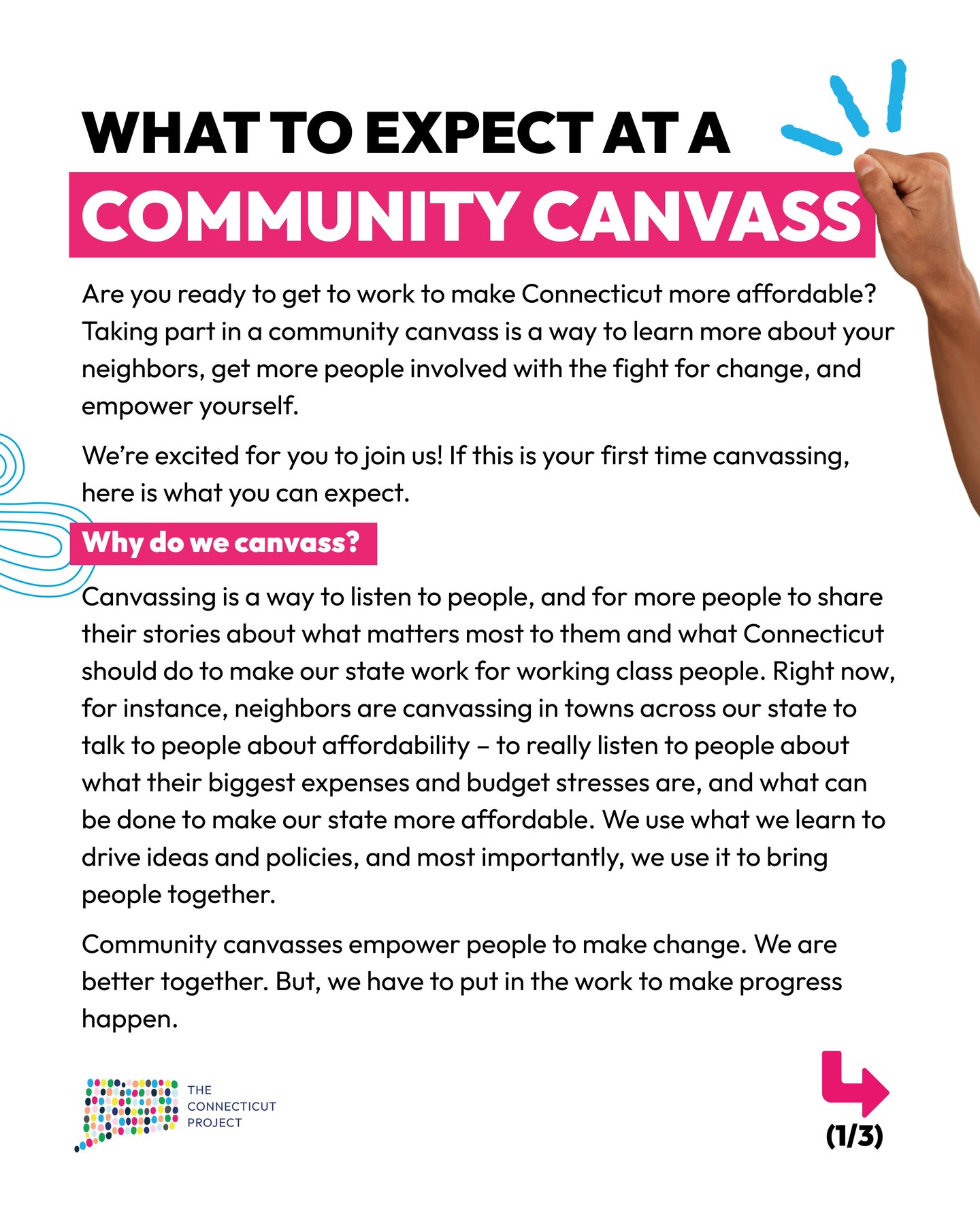 The Connecticut Project Action Fund Facebook ad: Knock, Knock! If you’ve never joined us for…