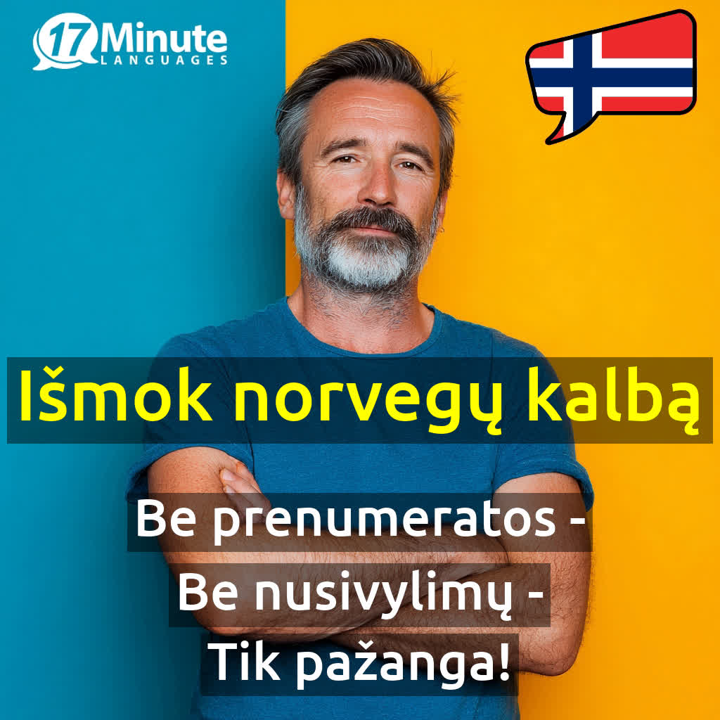 17 Minute Languages Lietuva Facebook ad
