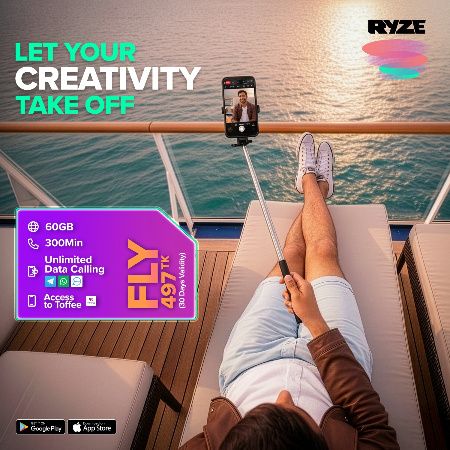 RYZE Live Facebook ad