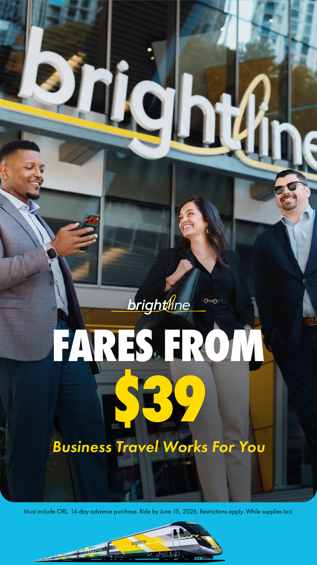 GoBrightline Facebook ad from Jul 17, 2026