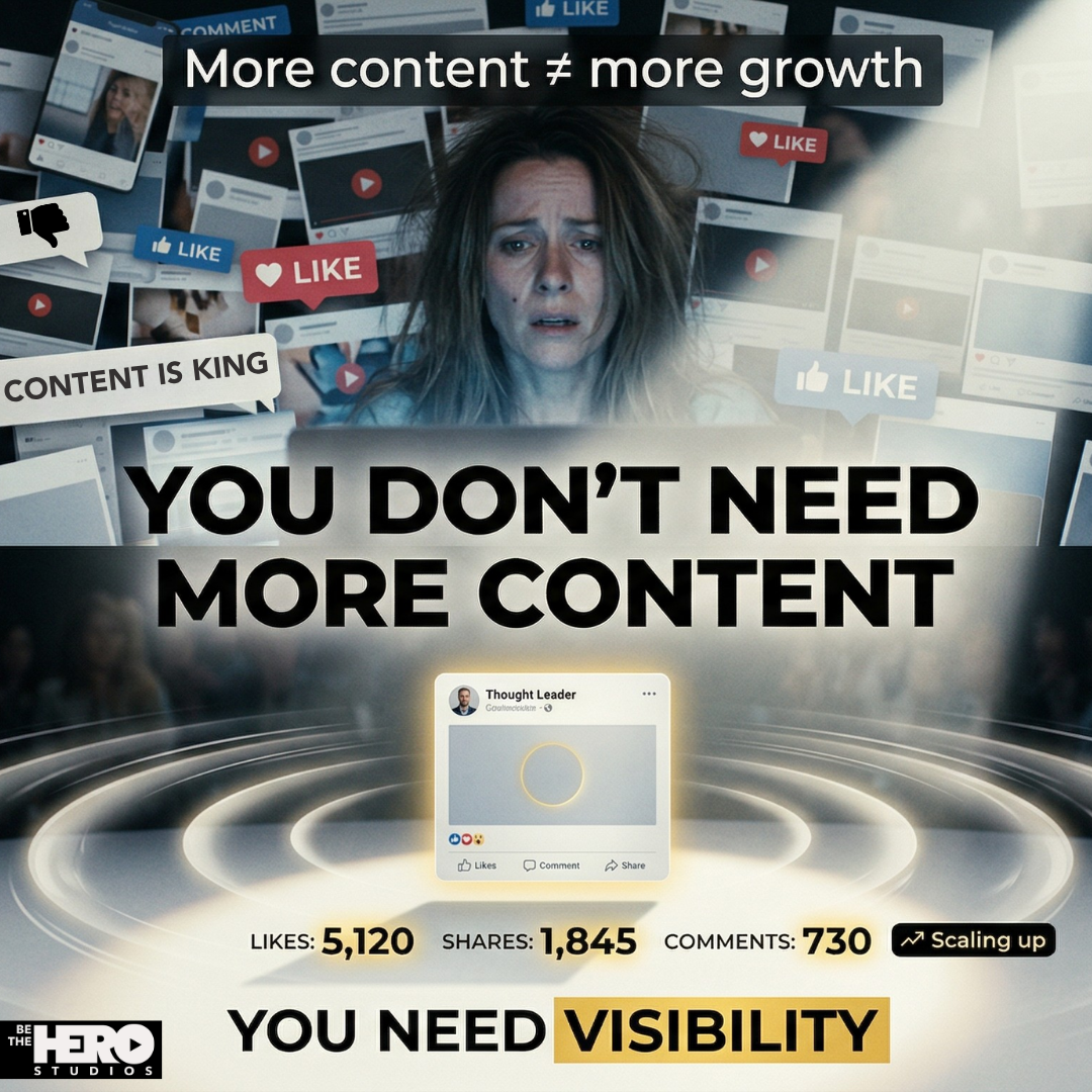 Be The Hero Studios Facebook ad: Get a Custom Competitor Analysis + Authority Roadmap
