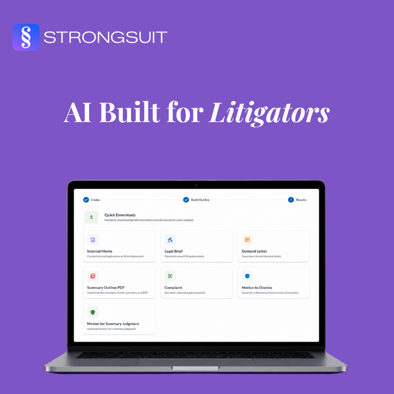 StrongSuit Facebook ad
