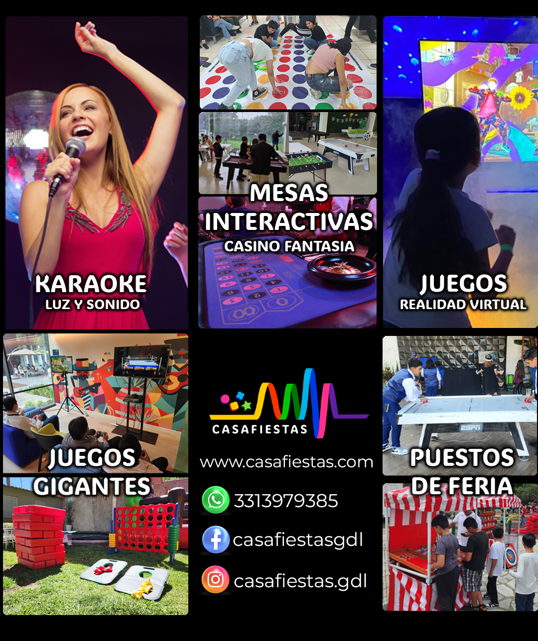 Casafiestas Facebook ad from May 13, 2026