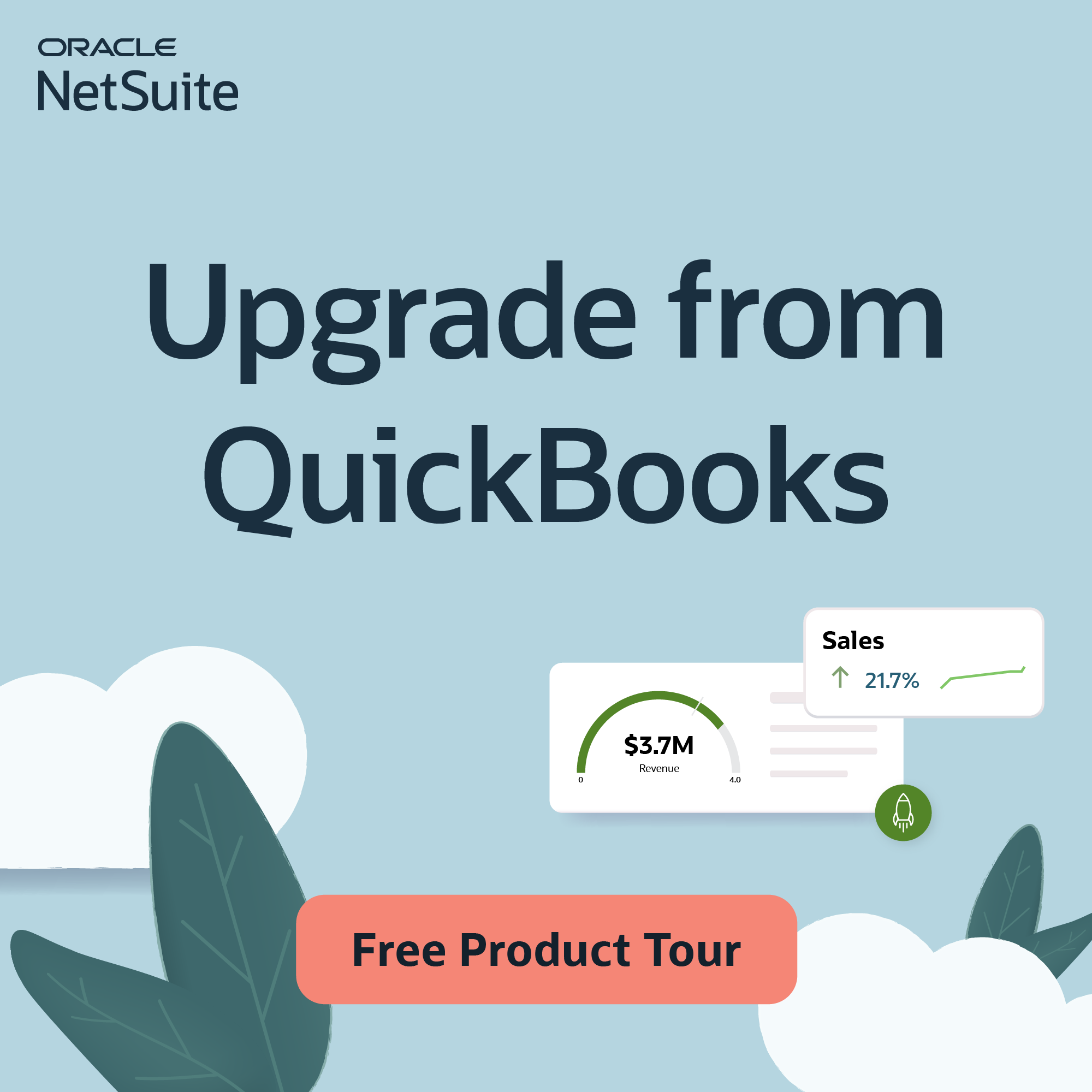 Oracle NetSuite Facebook ad