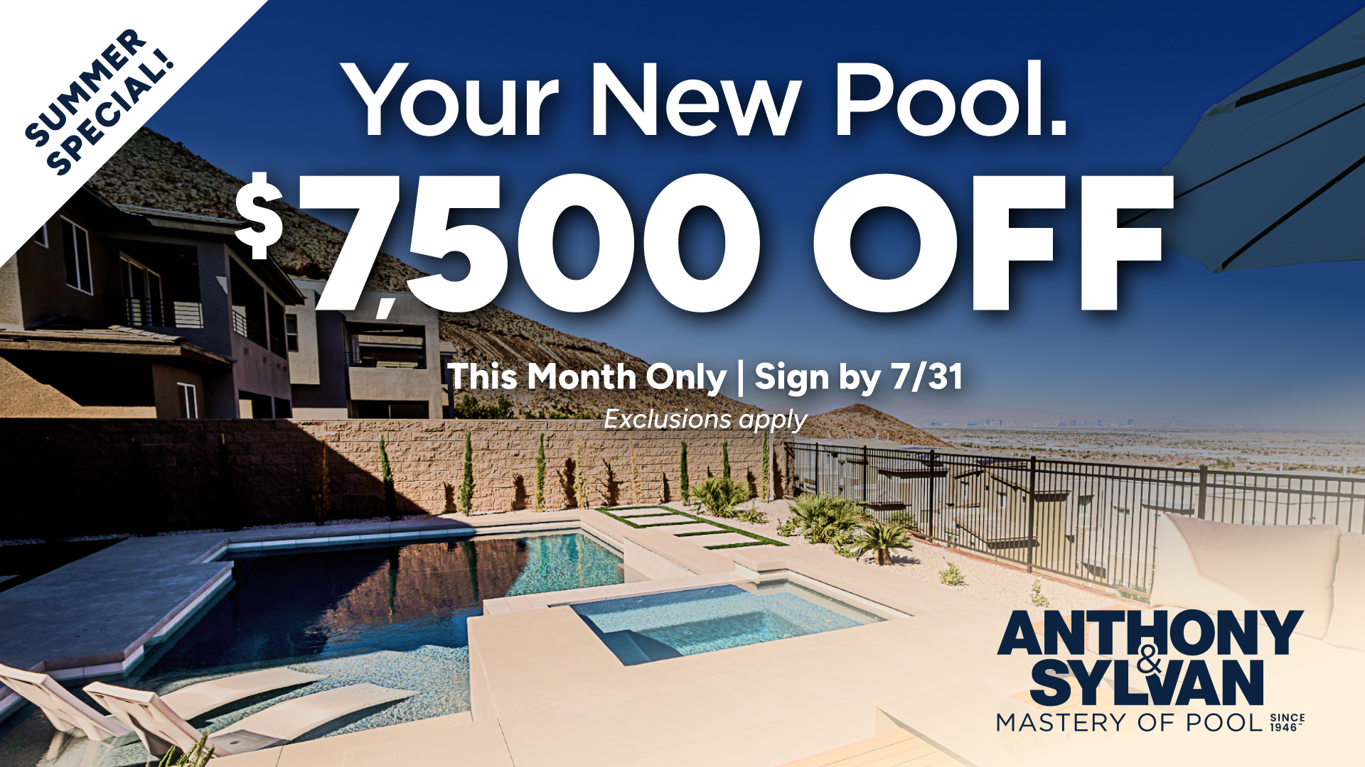 Anthony & Sylvan Pools Facebook ad