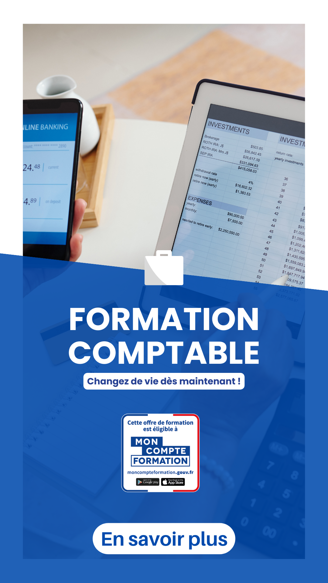 Centre Européen de Formation Facebook ad: Diplôme Comptabilité
