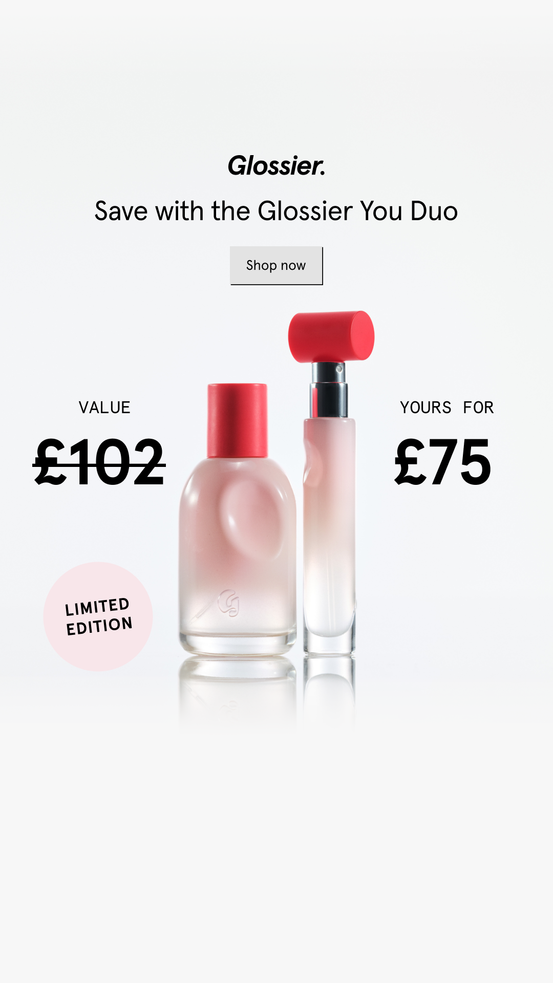 Glossier Facebook ad
