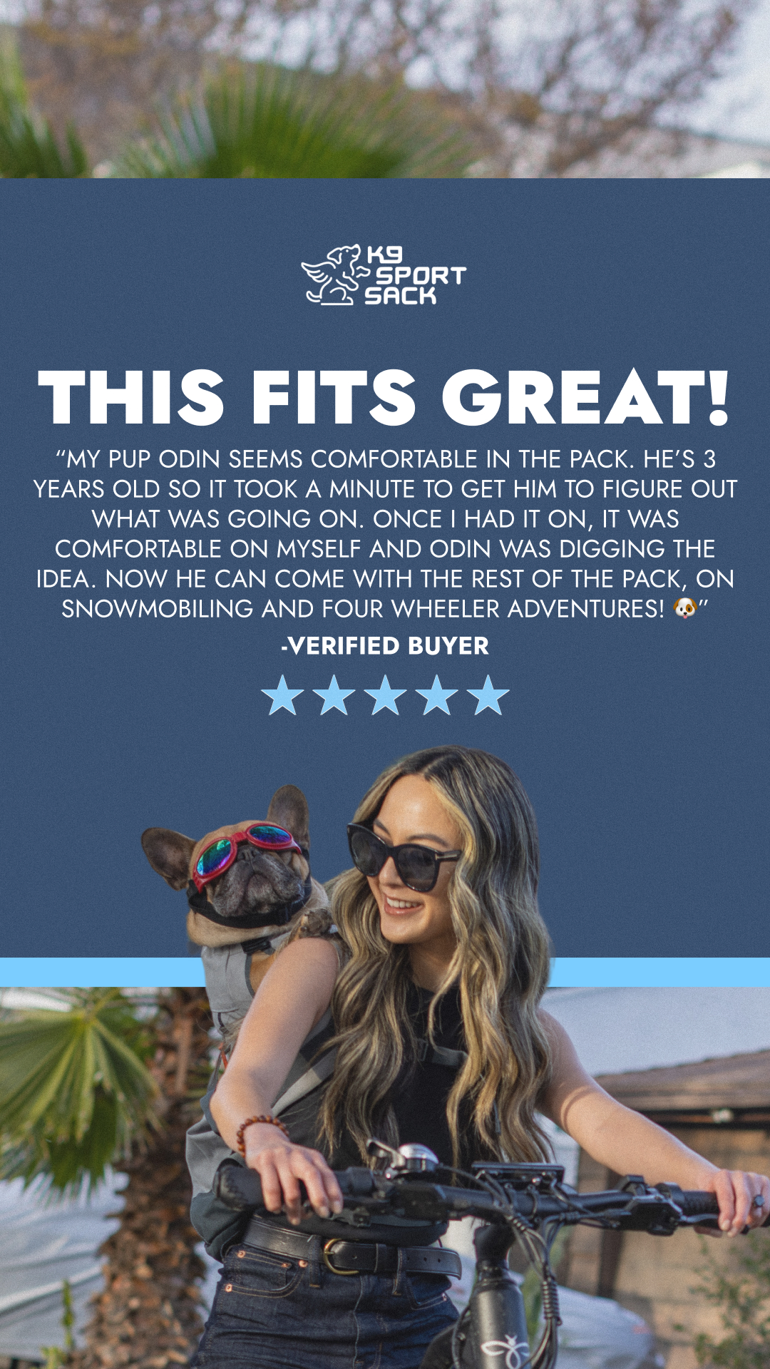 K9 Sport Sack Facebook ad