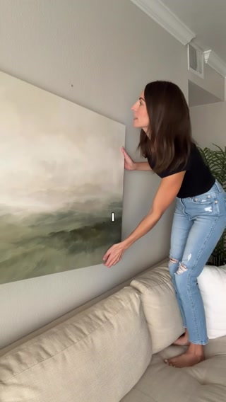 Tailored Canvases - Personalized Art Facebook ad: Muted Greens Landscape Canvas | Premium Wall Art | Ships…