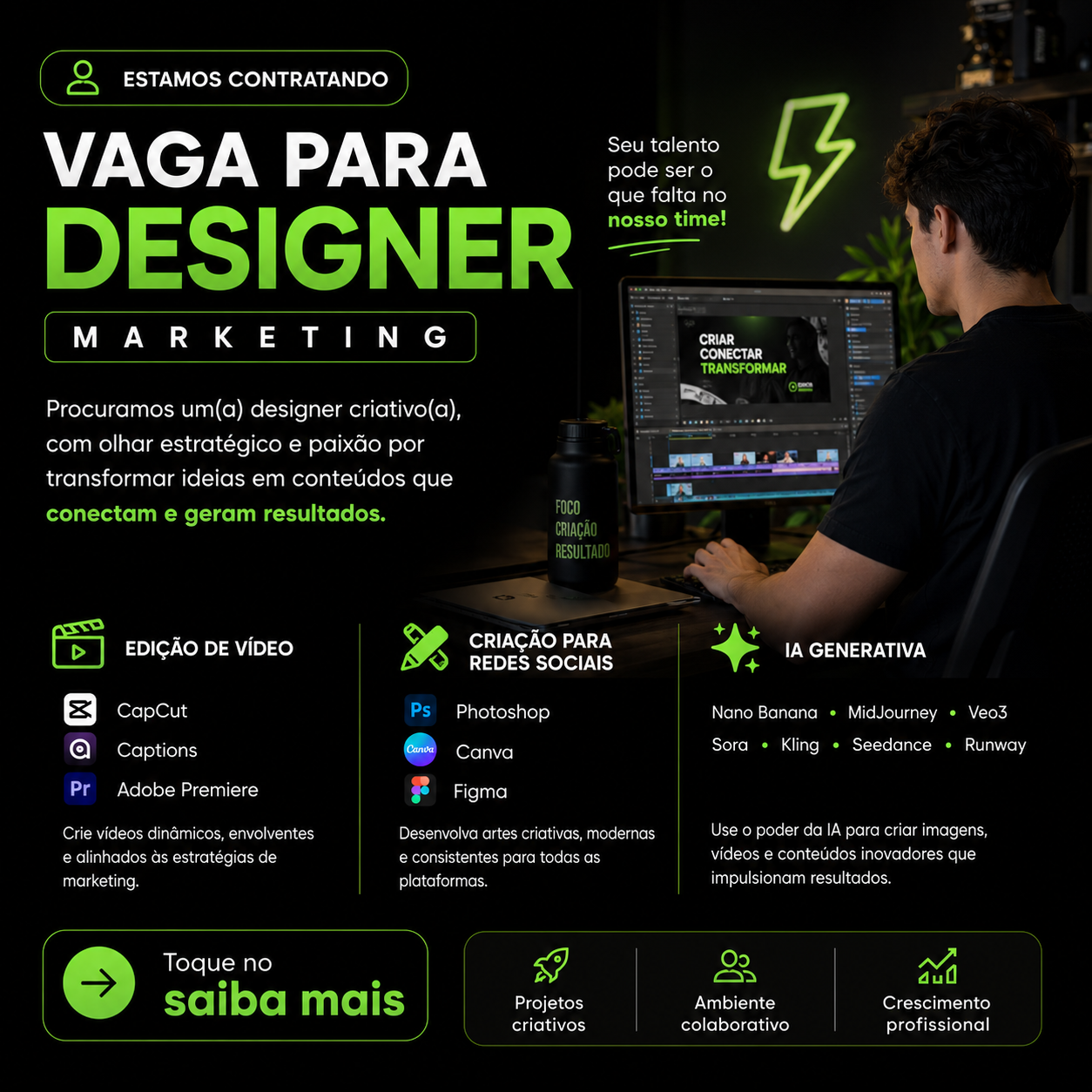 RevisaPrev Facebook ad: Vaga para Designer