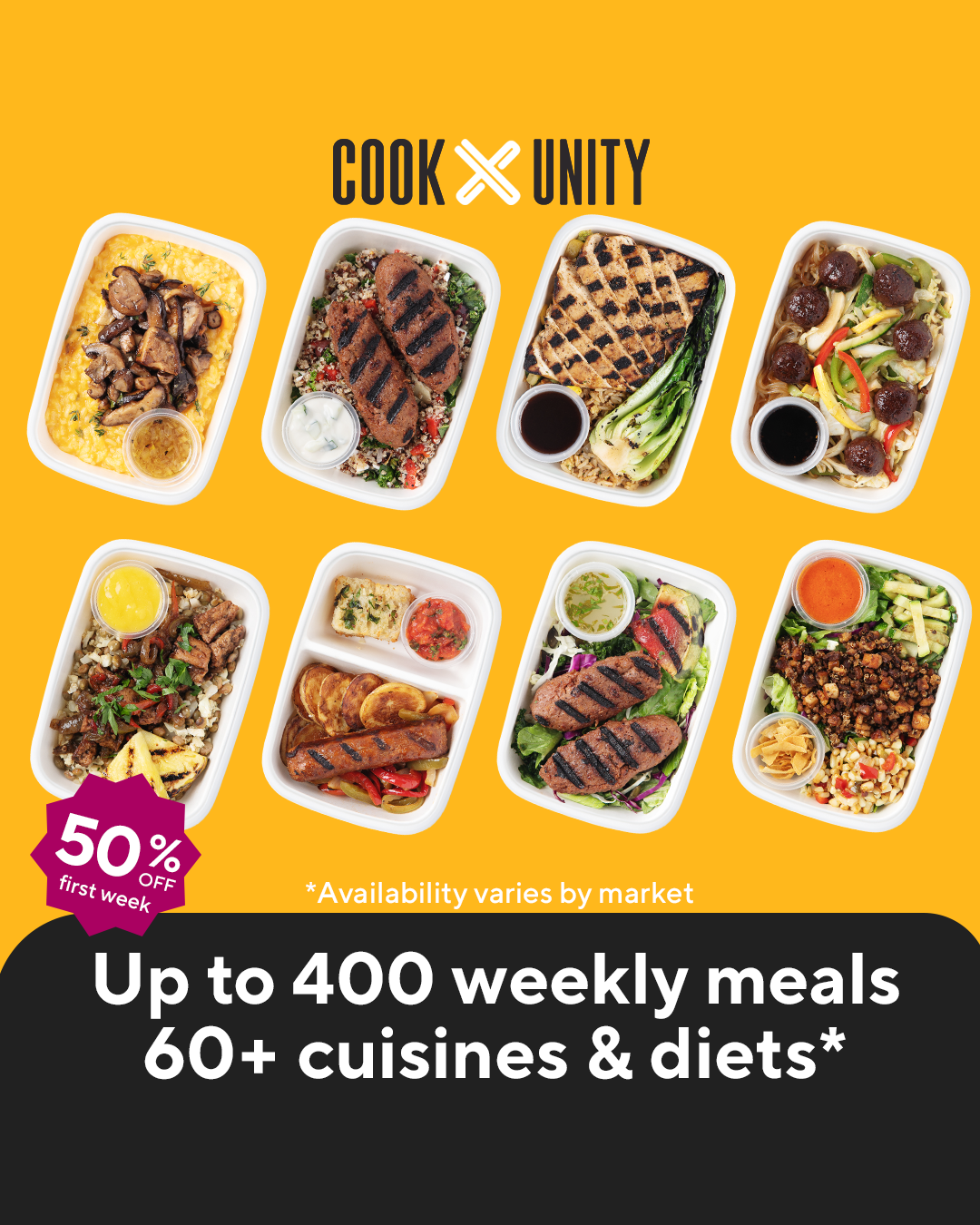 Your Healthy BFF Facebook ad: Click to get 50% off your first week!
