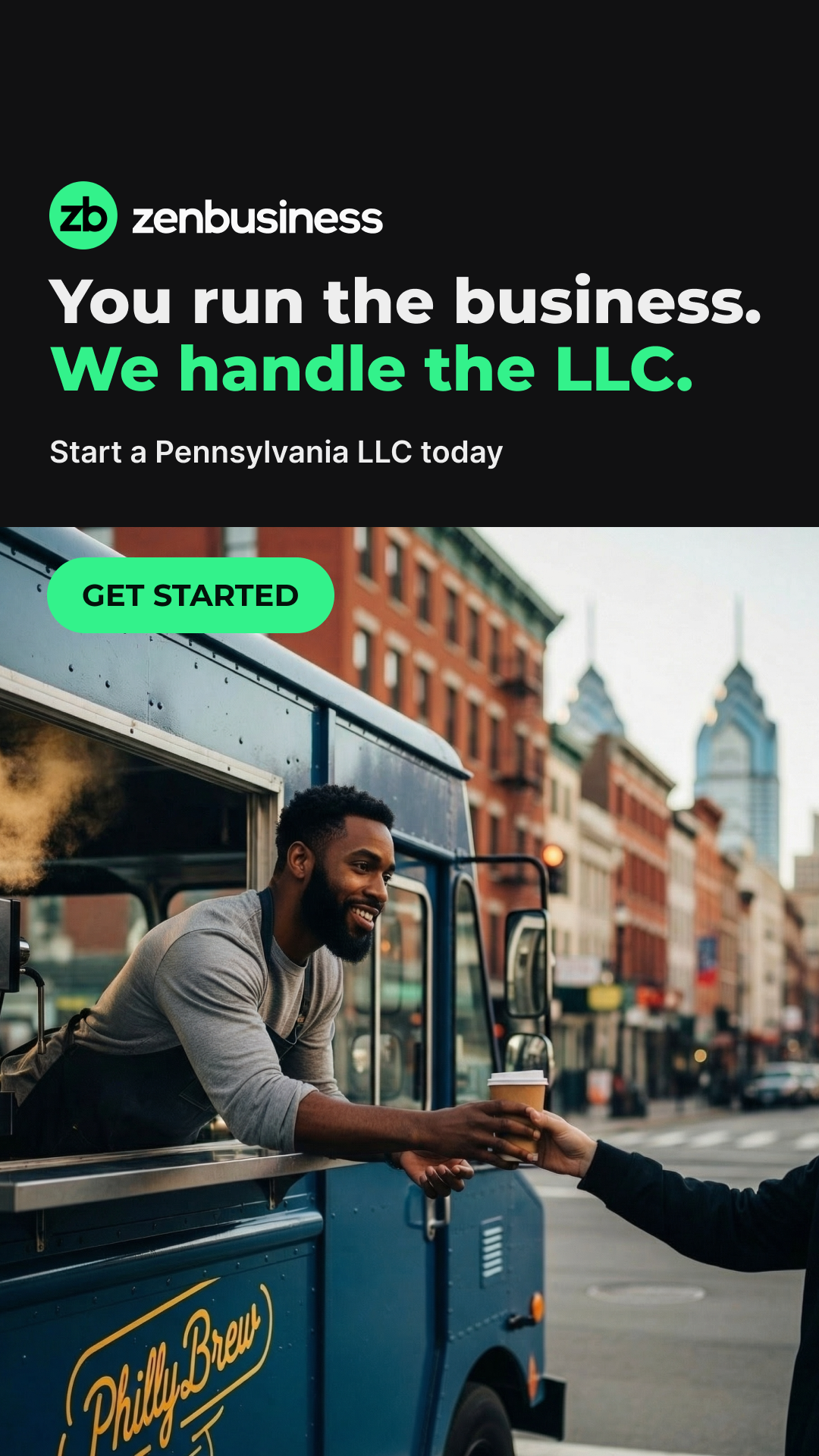 ZenBusiness Facebook ad