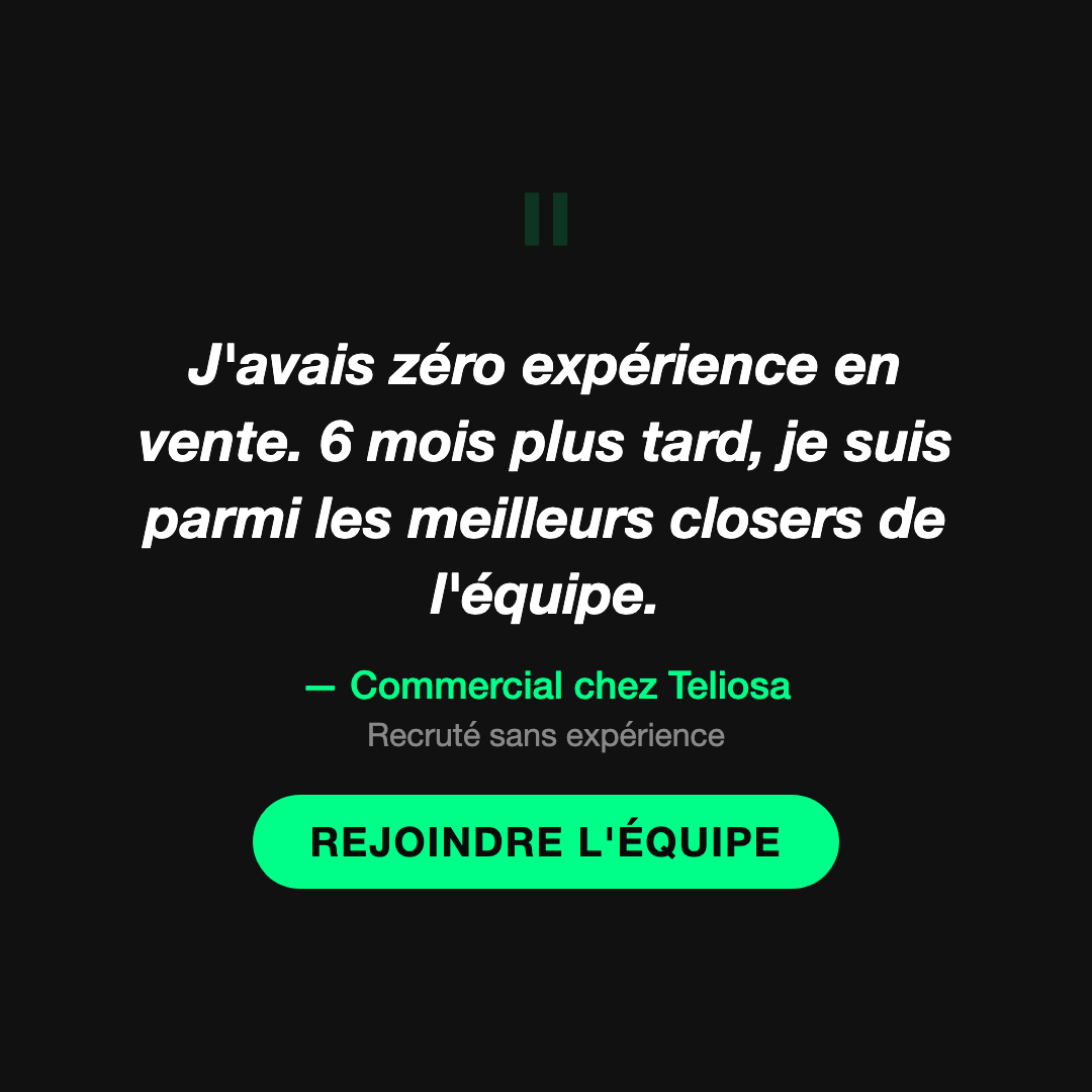 Teliosa Facebook ad: Les prospects vous attendent. C'est un autre monde.