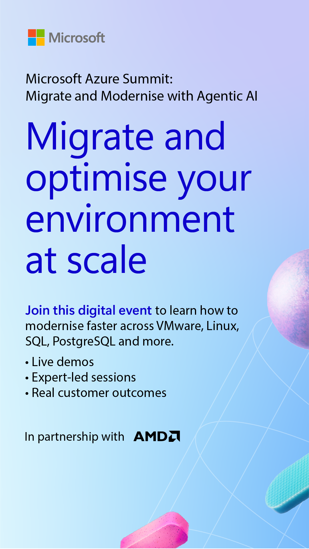 Microsoft Azure Facebook ad