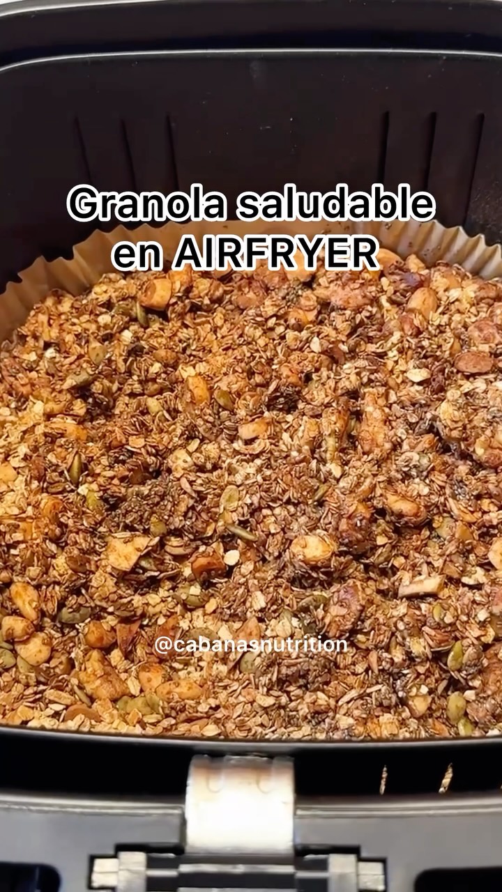 Cabanas Nutrition Facebook ad: NUESTRA GRANOLA CASERA IRRESISTIBLE EN AIRFRYER