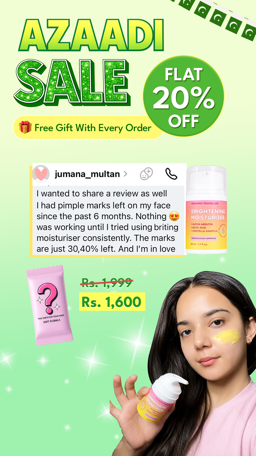 Organic Traveller - Skincare Facebook ad